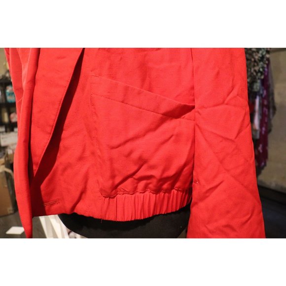 Vintage Weathervane 80's style red Jacket/Blazer 2 front pockets size 10 (M) - Picture 3 of 4